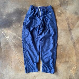 VTG 90s Russel Athletic Snap Tearaway Navy Track Pants